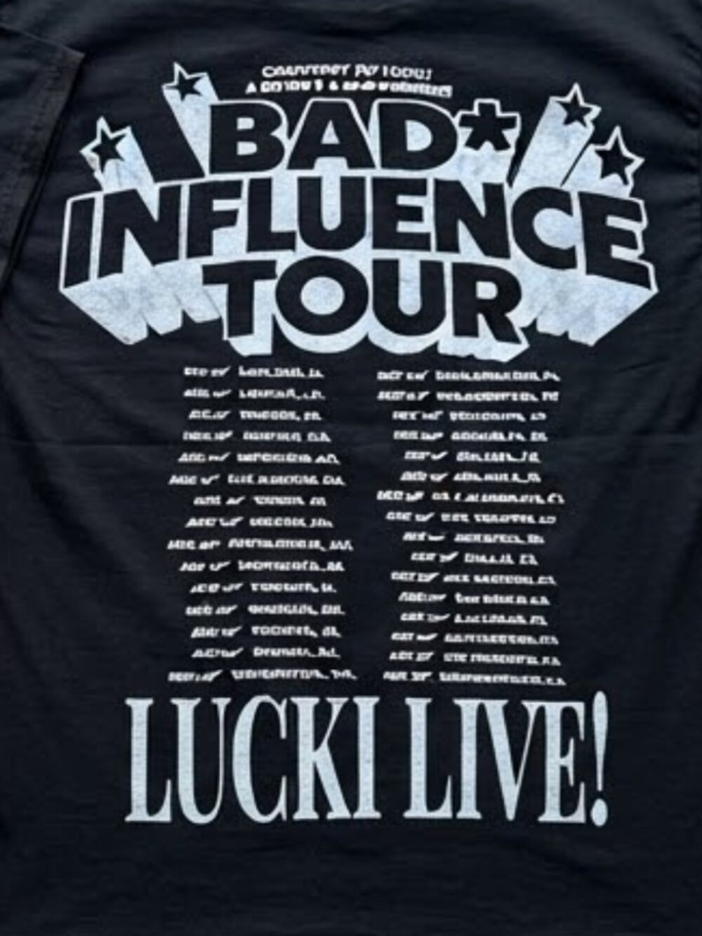 Lucki Bad Influence Tour 2026 Black T-Shirt S-4XL - Picture 3 of 3